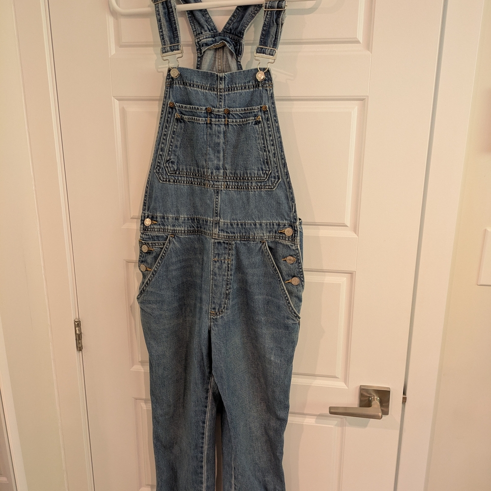 GAP Blue Denim Overalls with Adjustable Straps